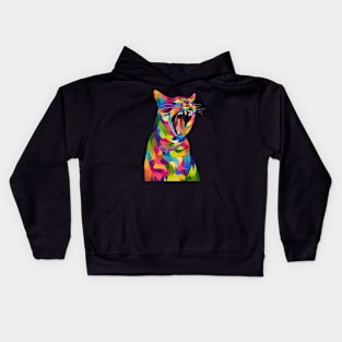 Cat Pop Art Illustration Kids Hoodie